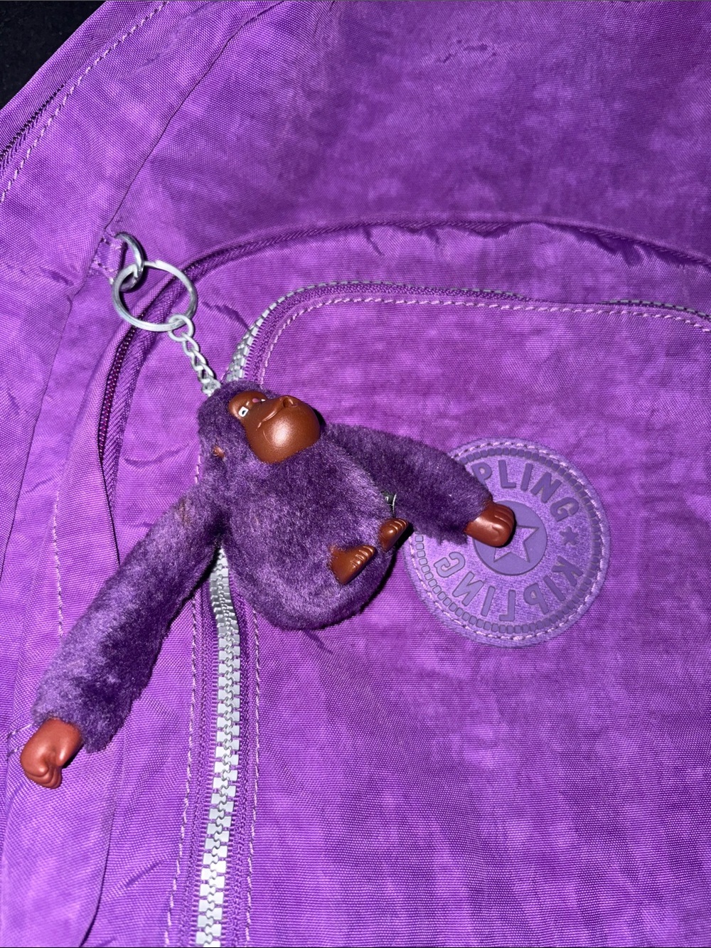 Kipling Large Backpack with Monkey Keychain - Picture 2 of 6